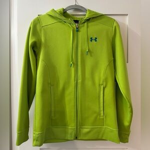Under Armour Neon Green Full-Zip Hoodie